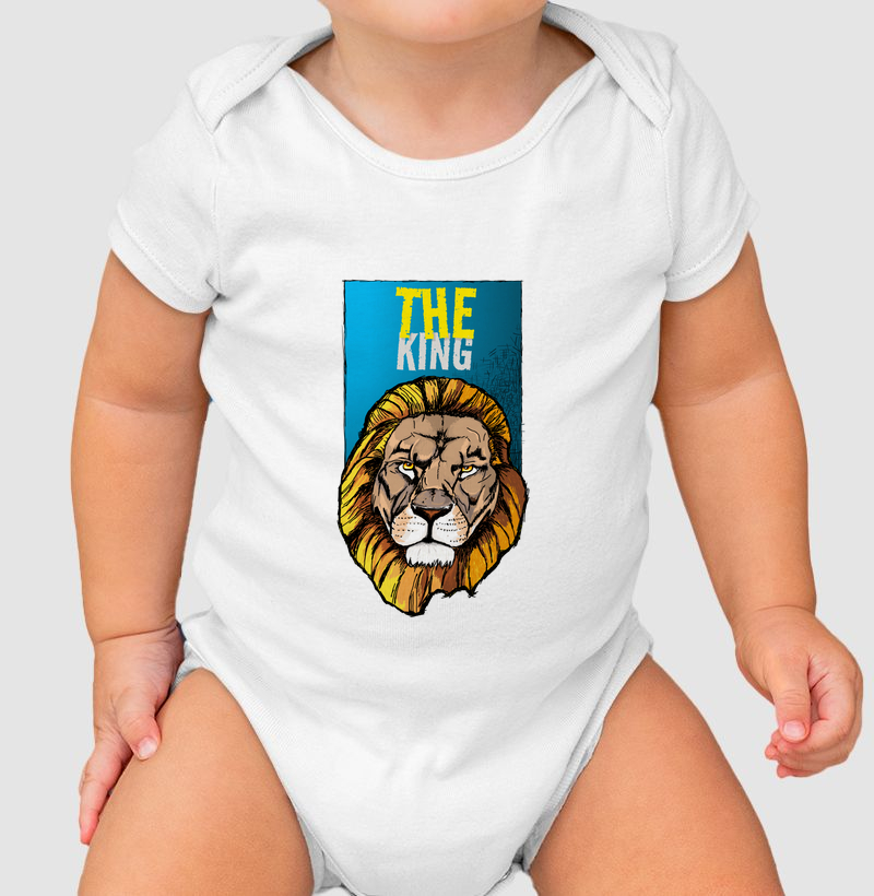 Body Infantil Leão Rei