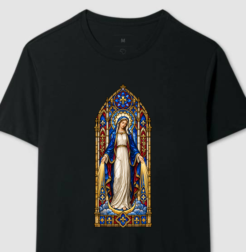 Nossa Senhora das Graças - Vitral - Camiseta