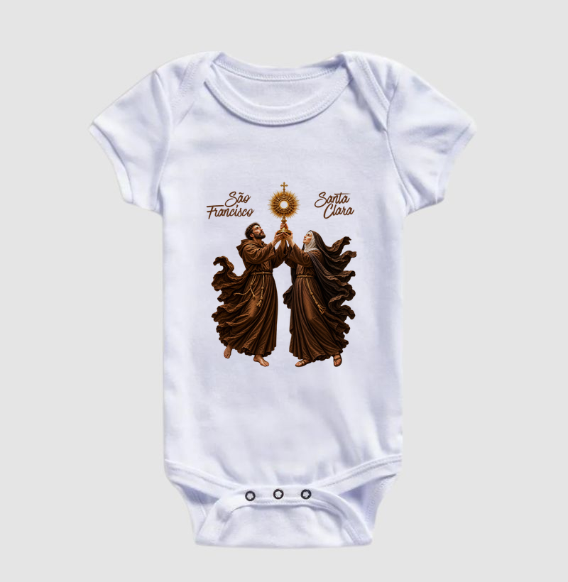 Body Infantil São Francisco e Santa Clara de Assis - Adoradores do Santíssimo