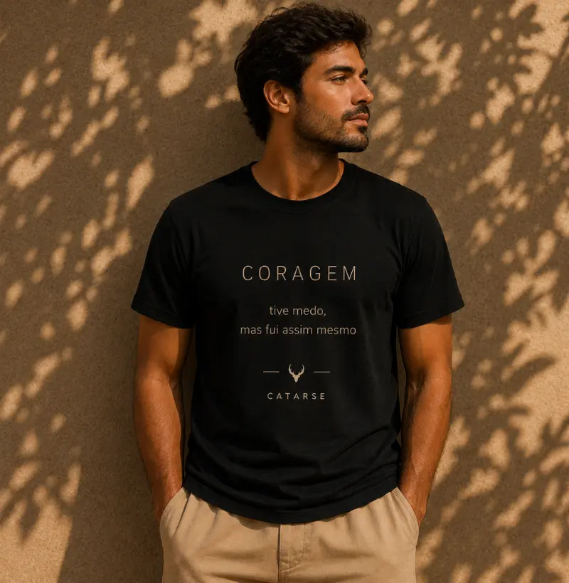 CORAGEM — “tive medo, mas fui assim mesmo”