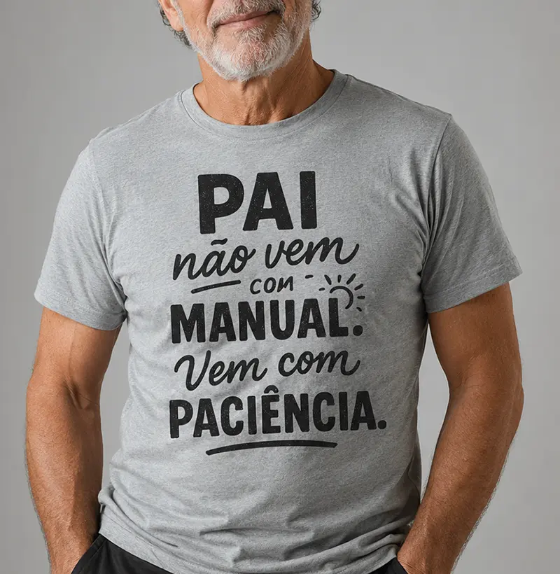 Pai não vem com manual, vem com paciência - v2