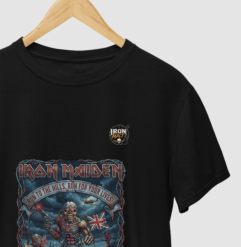 Camiseta Iron Maiden “Run to the Hills”
