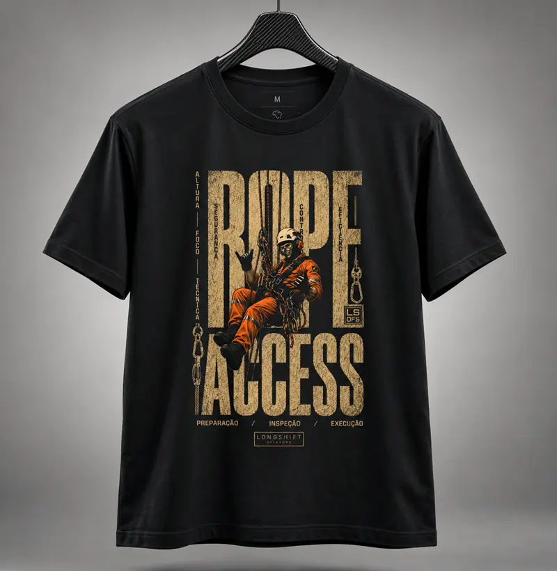 Rope Access Operação Vertical  - Camiseta