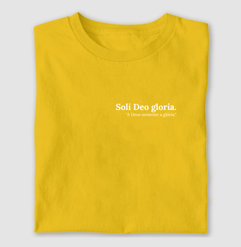 Camiseta a Deus Somente a Glória