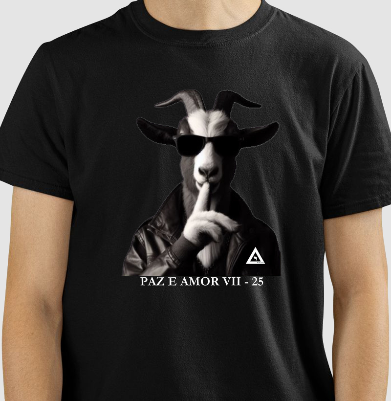 Camiseta Silêncio do Bode - Mr. GADU - AMOR E PAZ VII - 25