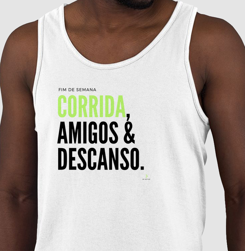 Corrida, amigos e descanso