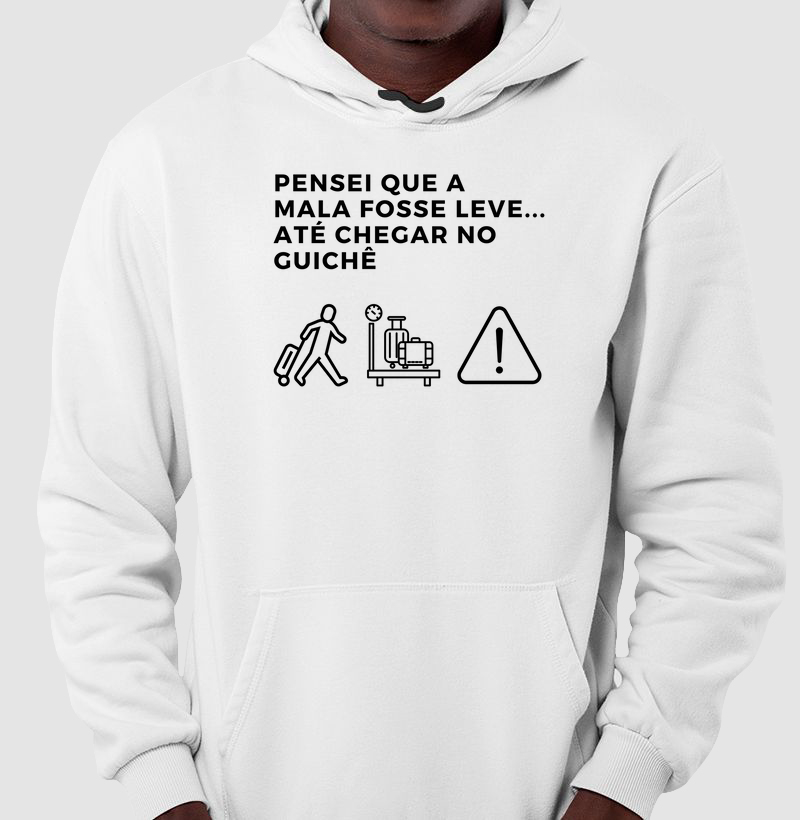 Pensei que a mala fosse leve...até chegar no guichê