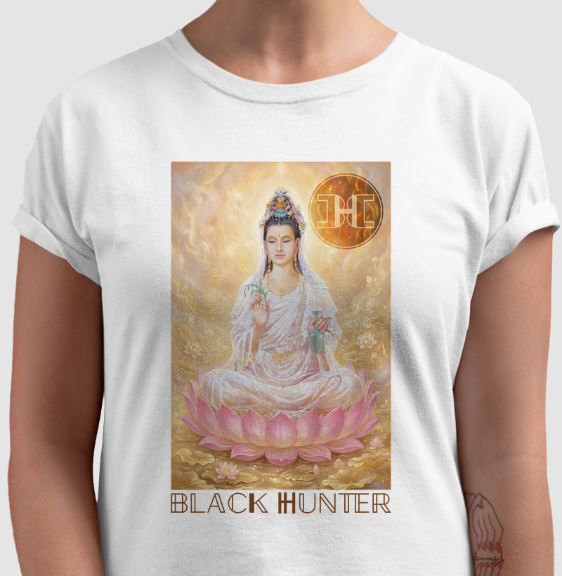 camiseta gueixa oriental black hunter