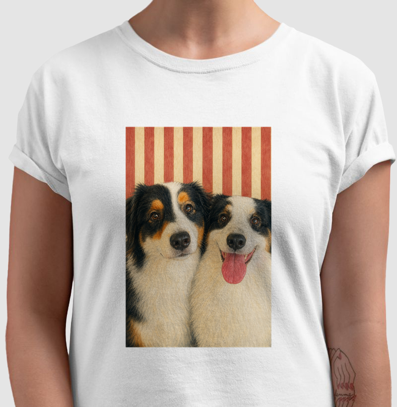 Elisangela - 2 dogs - Camiseta