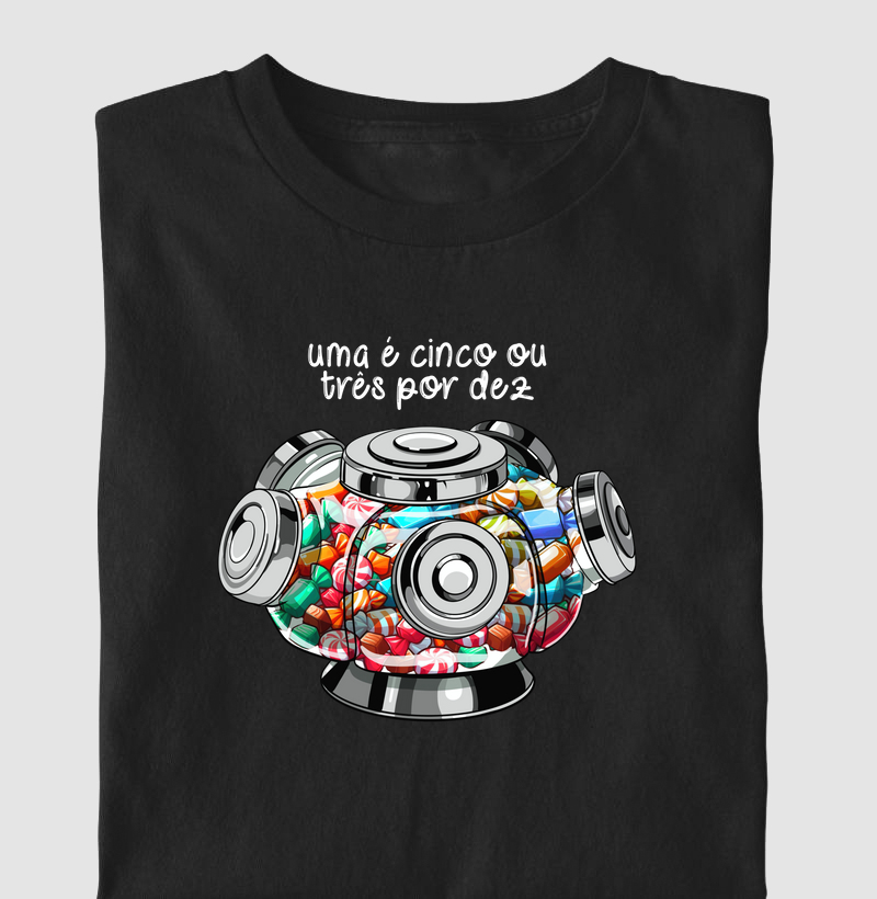 Baleiro Giratório: uma bala é cinco ou três por dez