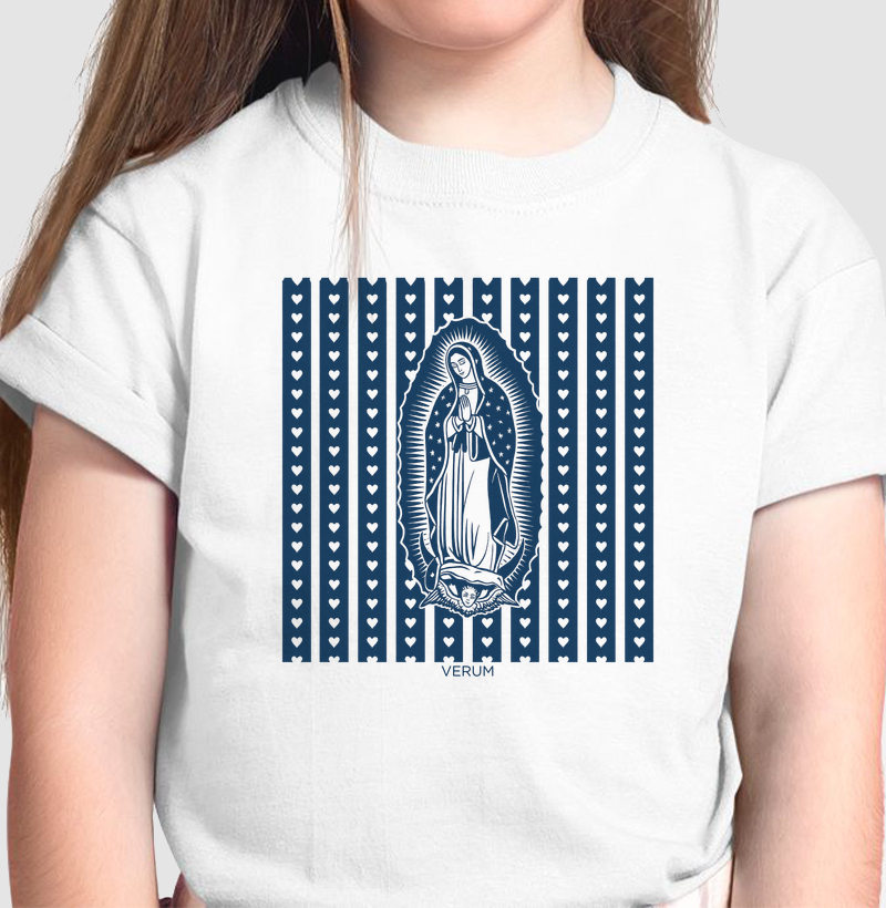 Camiseta Guadalupe infantil heart - camiseta católica intantil