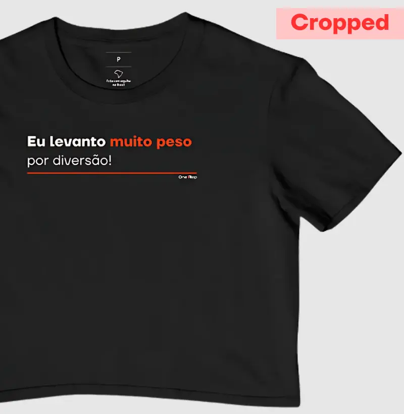 Eu levanto muito peso por diversão