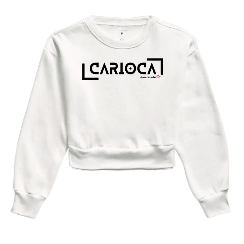 MOLETOM CROPPED CARIOCA