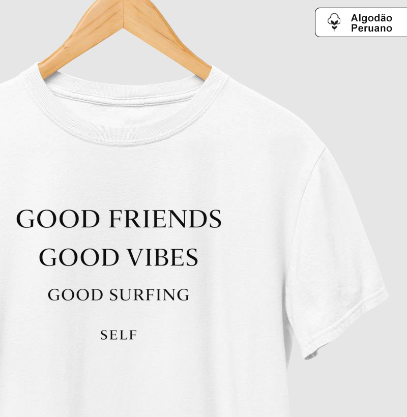 GOOD VIBES CODE - Camiseta Algodão Peruano