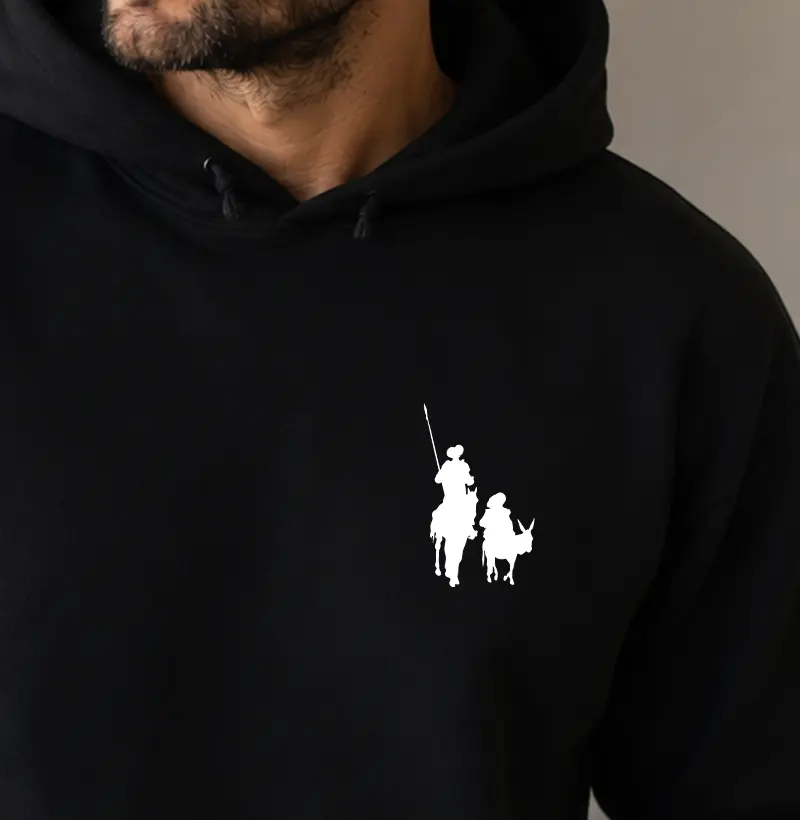Moletom Dom Quixote e Sancho - minimalista