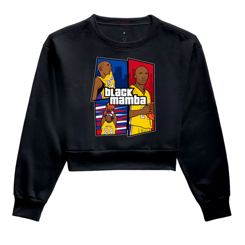 Cropped  B.Mamba — Ícone em Quadra - Cropped Moletom
