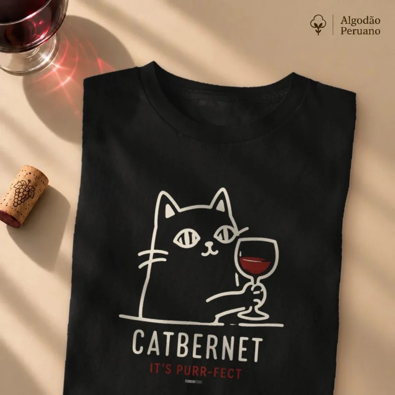 Camiseta Vinho - Catbernet – It’s Purr-fect
