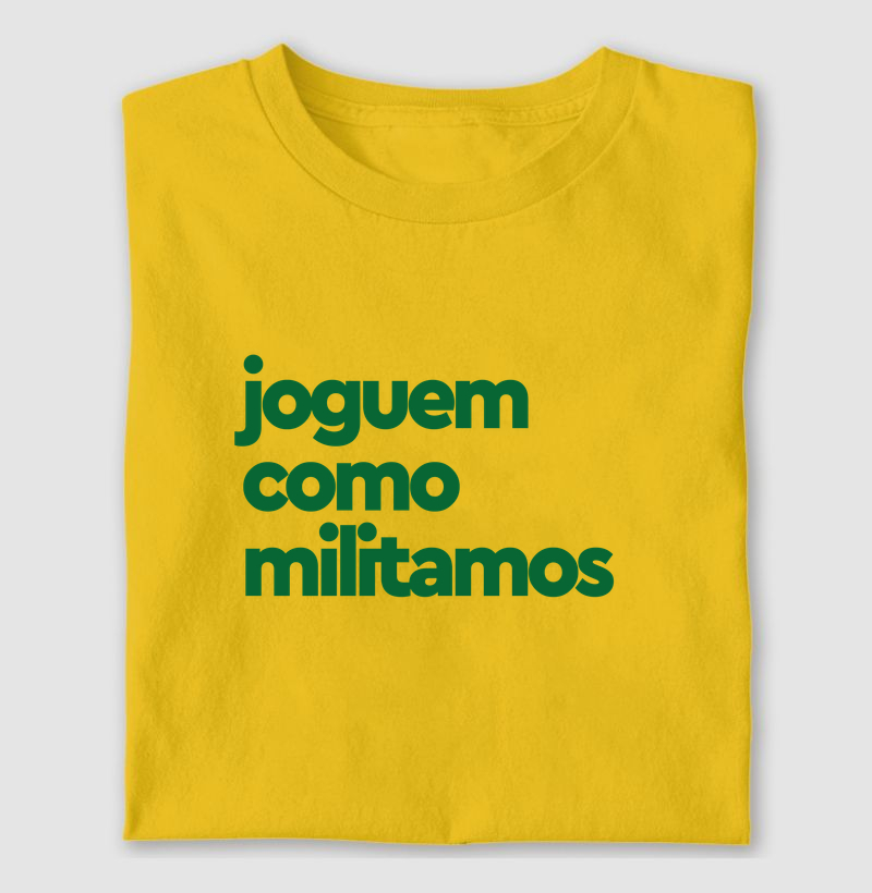 Joguem como militamos