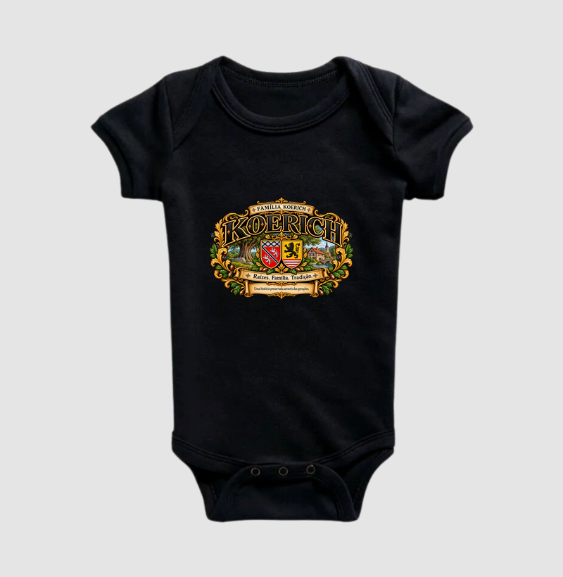 Família Koerich — Raízes, Família, Tradição - Body Infantil