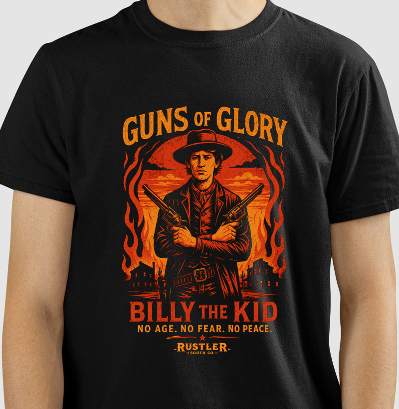 Camiseta Western Billy the Kid