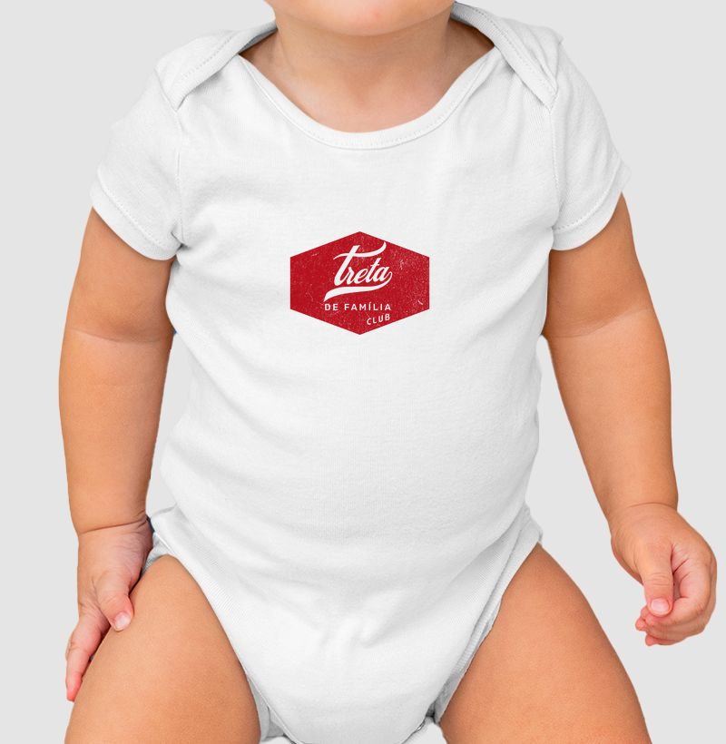 Body infantil Treta de Família Club - Algodão Premium