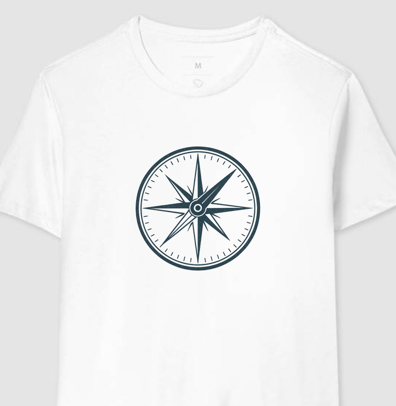 Bússula Buscando o Norte - Algodão 30.1