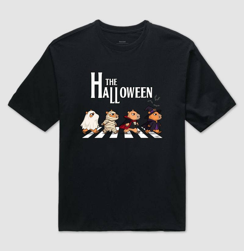 Capyverso Abbey Road Halloween - Camiseta Oversized