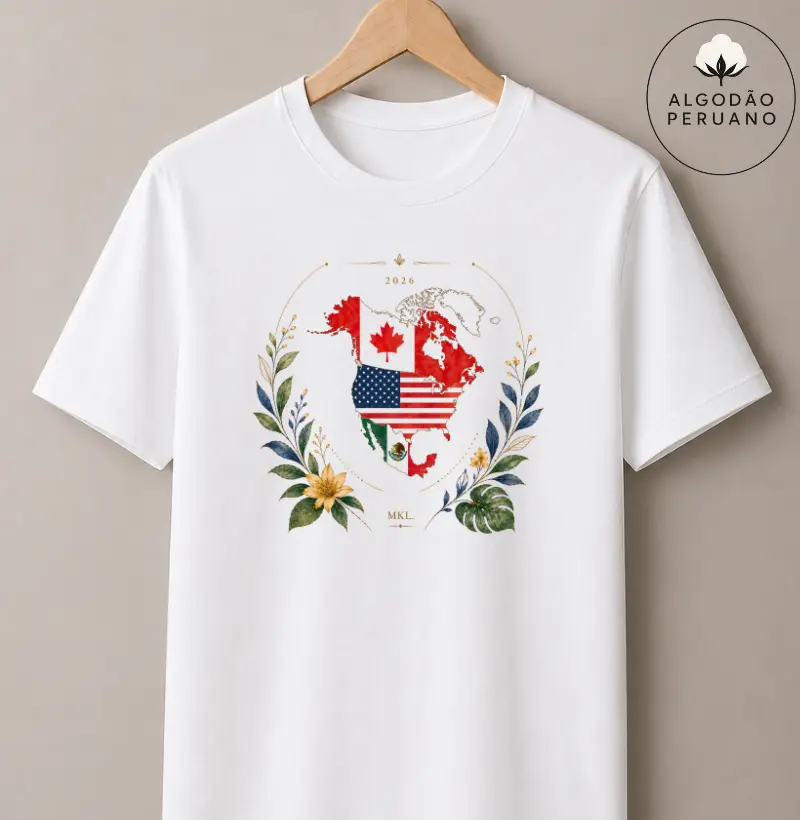 Camiseta Algodão Peruano - Território da Copa