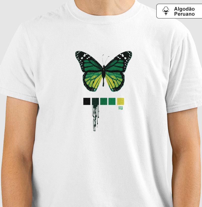 Camiseta Regular Algodão Peruano Borboleta 5.2