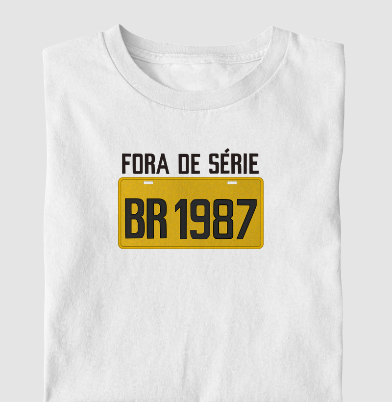 Placa Amarela Grande - Fora de Série 1987