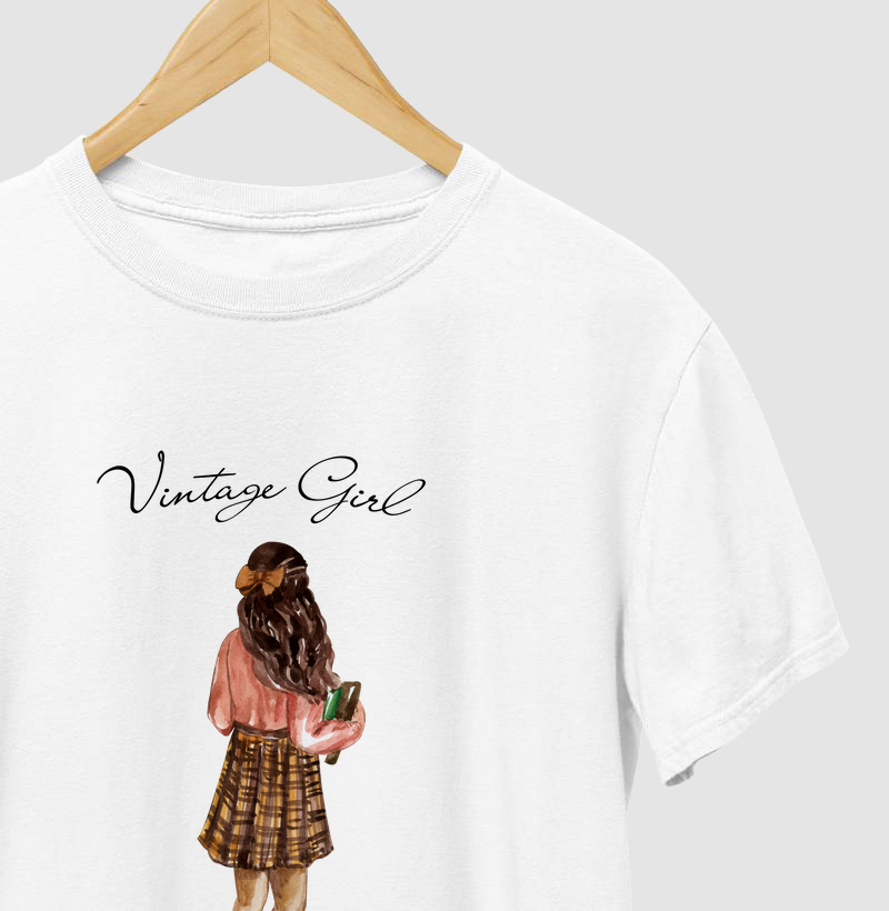 Camiseta - Vintage Girl