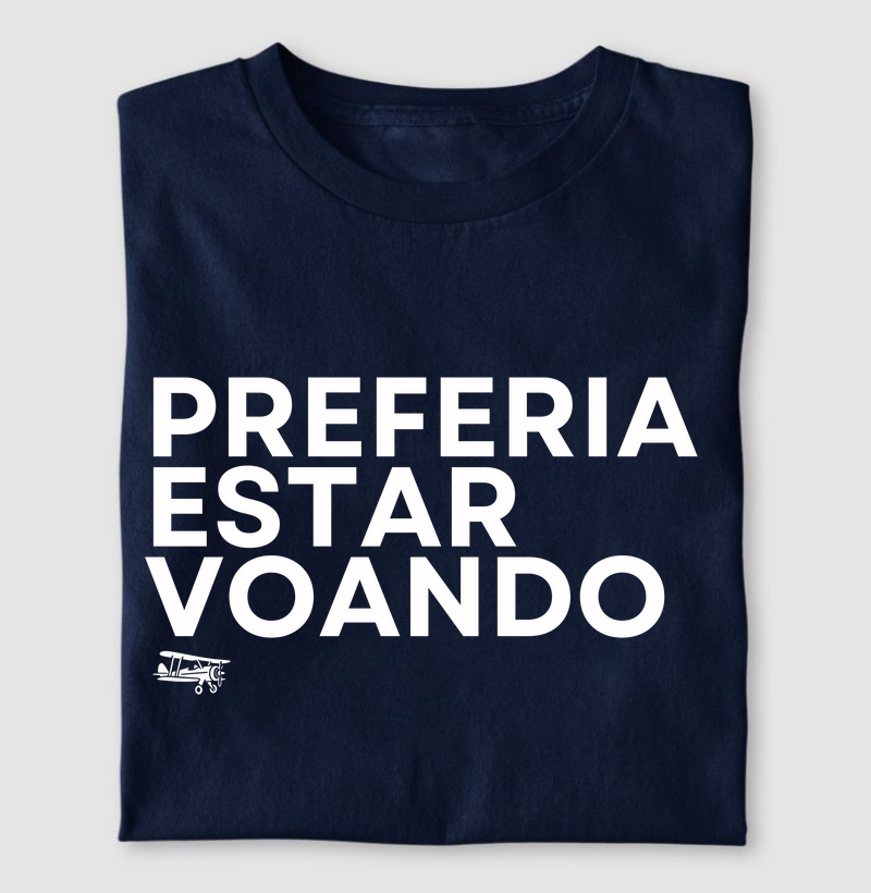 Preferia estar voando