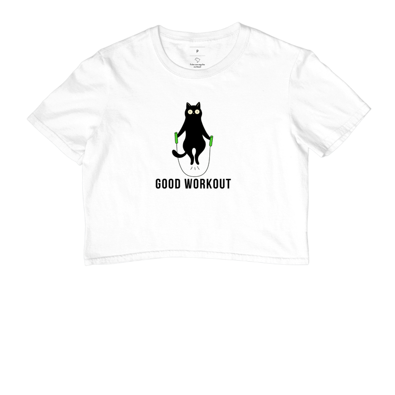 Cropped Good Workout Gato No Foco 4