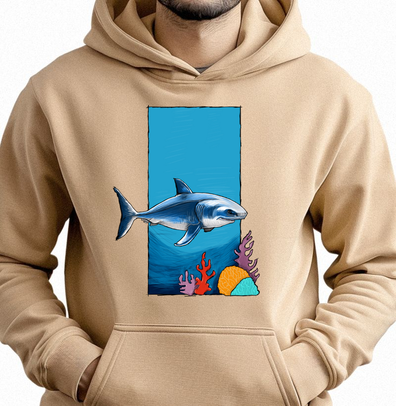 Hoodie Moletom Tubarão