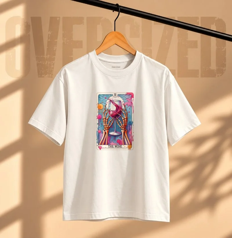 Camiseta O Tarô do Vinho - Camiseta Oversized