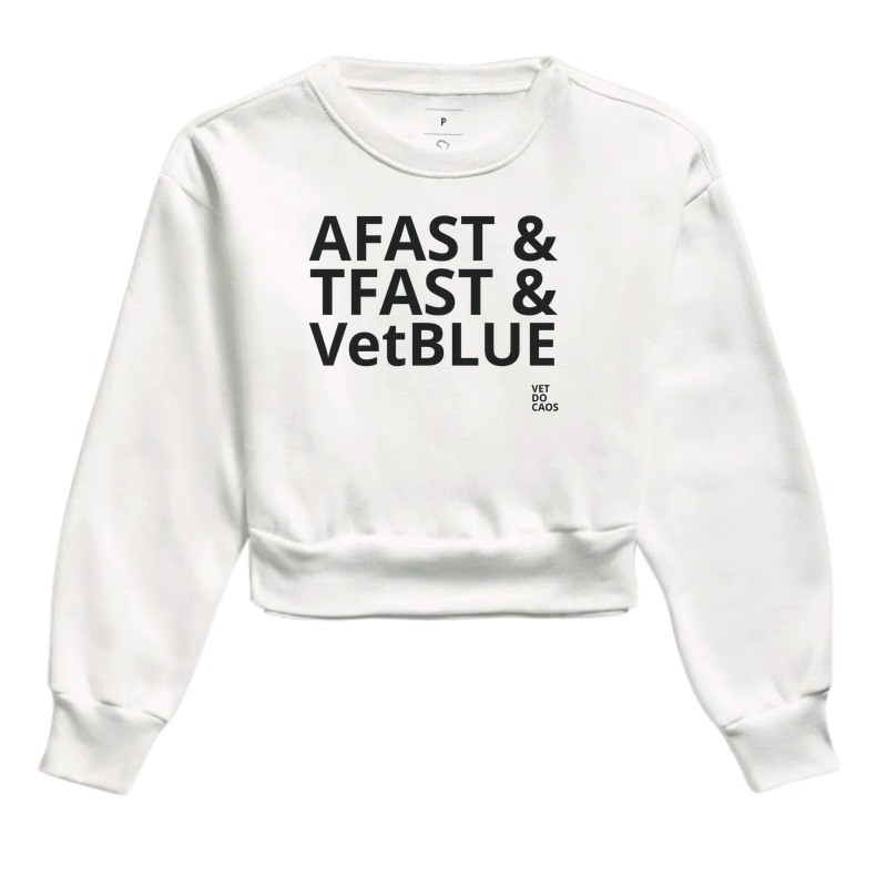AFAST & TFAST & VetBLUE - Cropped Moletom