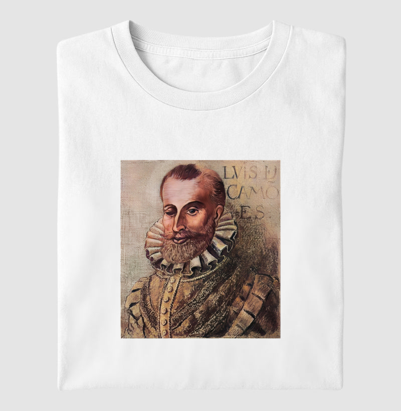 Camiseta Luís de Camões, o poeta português 1516