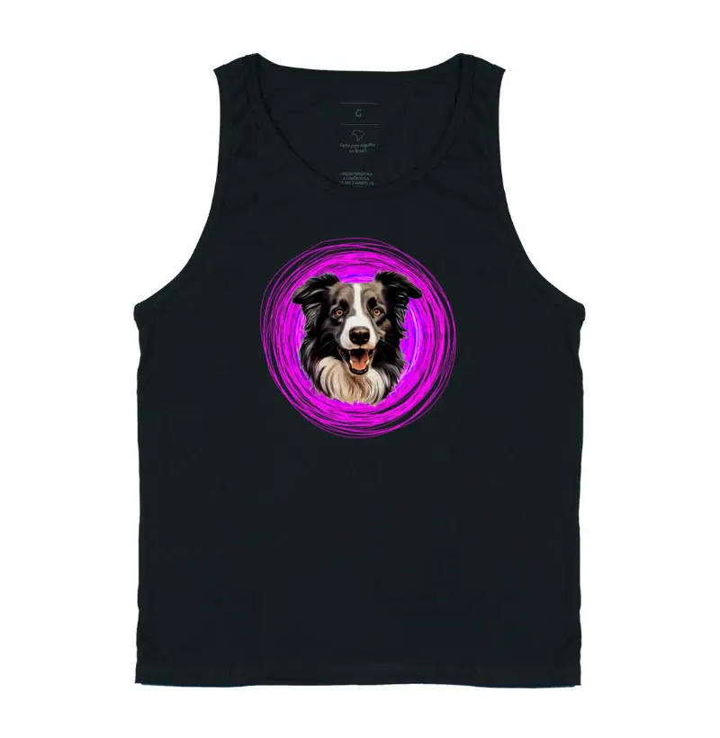 Black Border Collie Tank