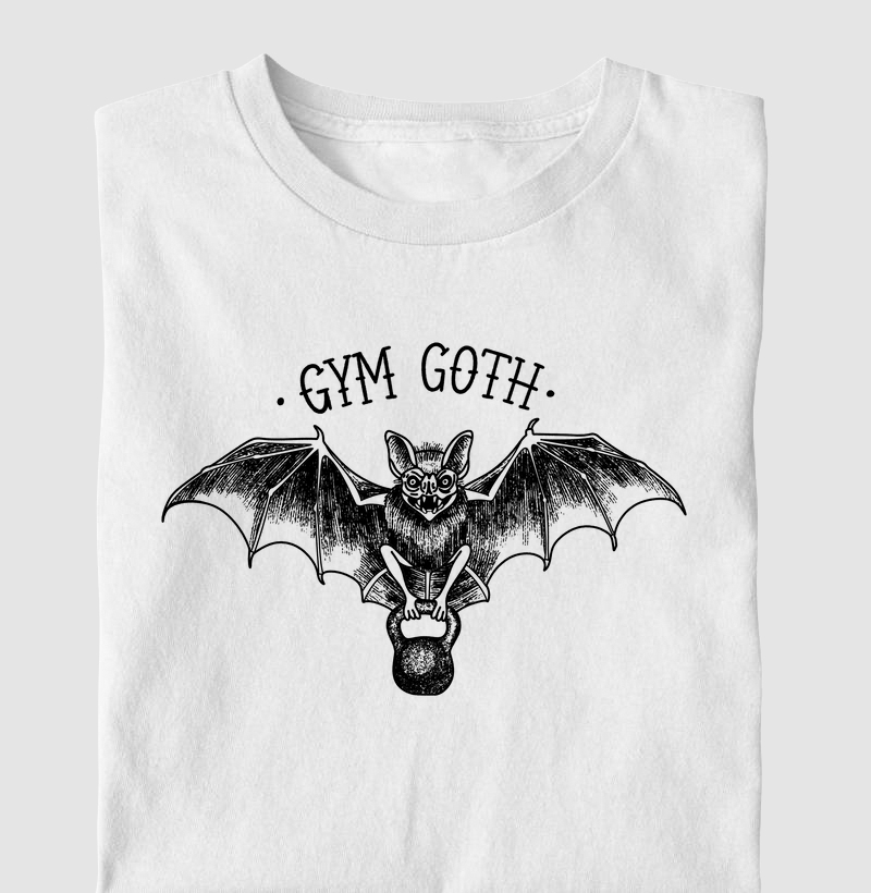 Morcego Gym Goth (Fundo Branco)