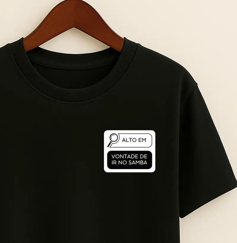 Alto em vontade de ir no samba - Minimalista
