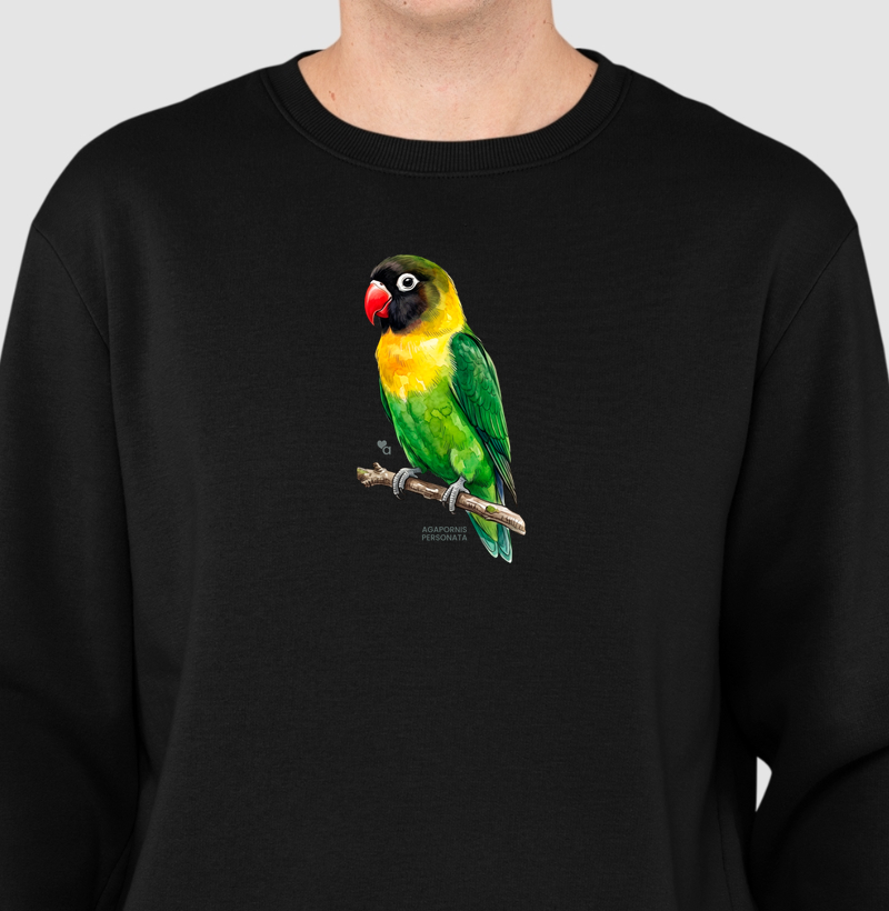 Aves - Agapornis Personata - Moletom Suéter