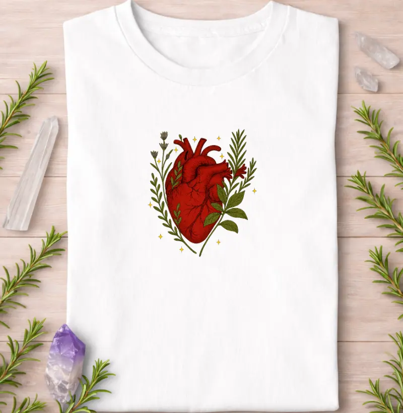 Camiseta Coração Botânico