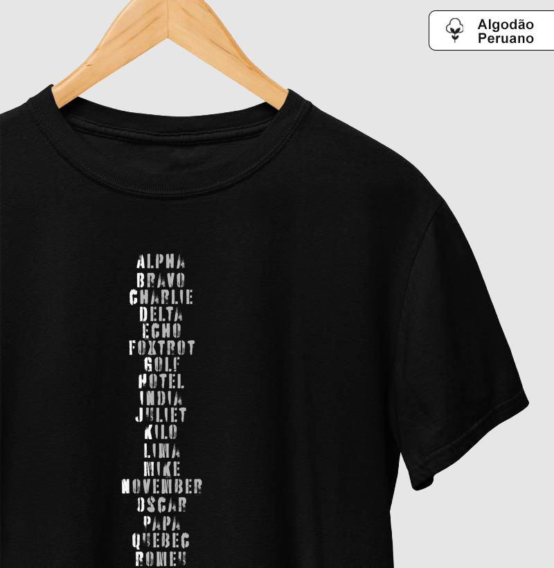 Phonetc Alphabet - Minimalista | Algodão Peruano