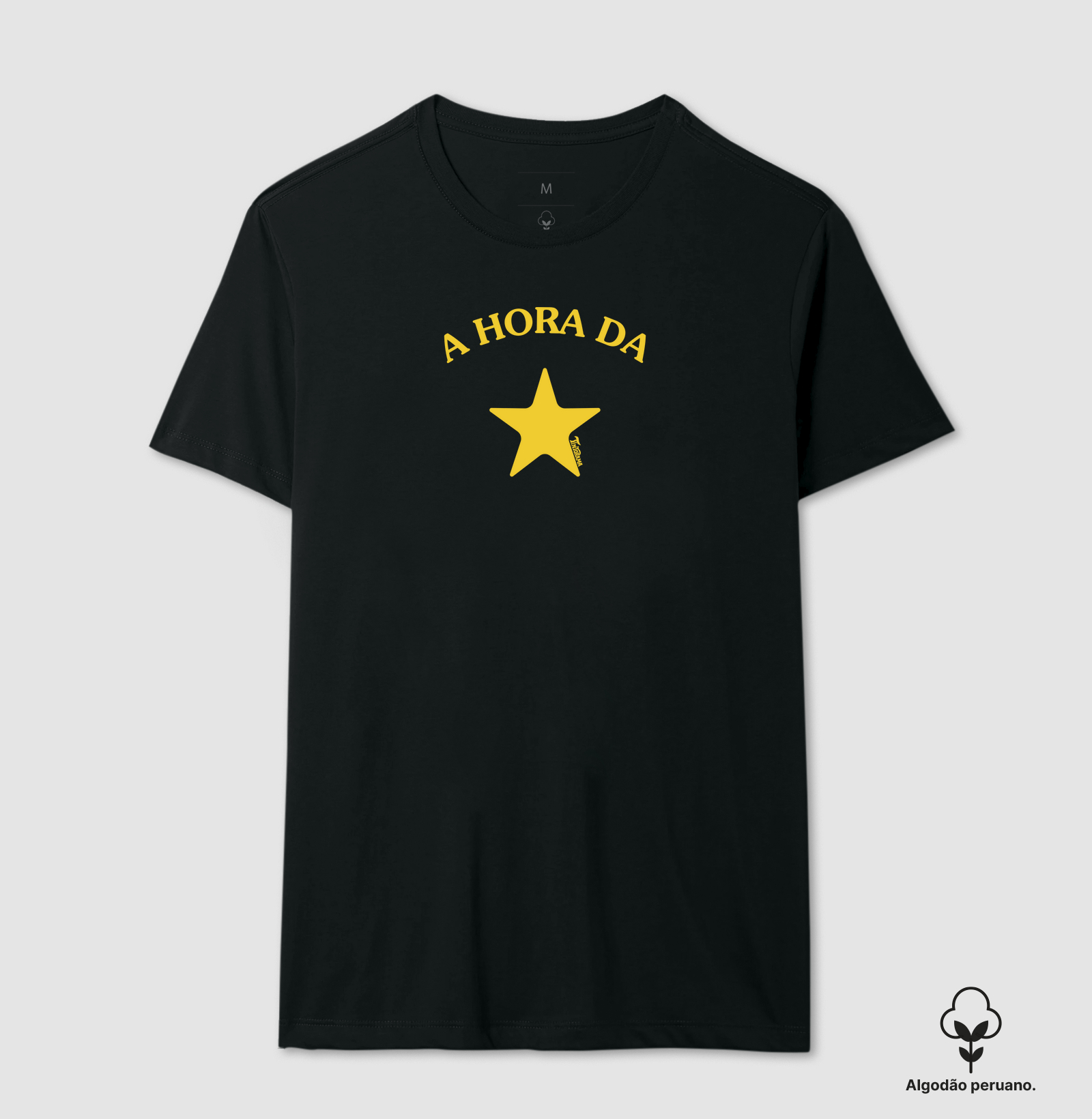 Camiseta de Algodão Peruano "hora da estrela"