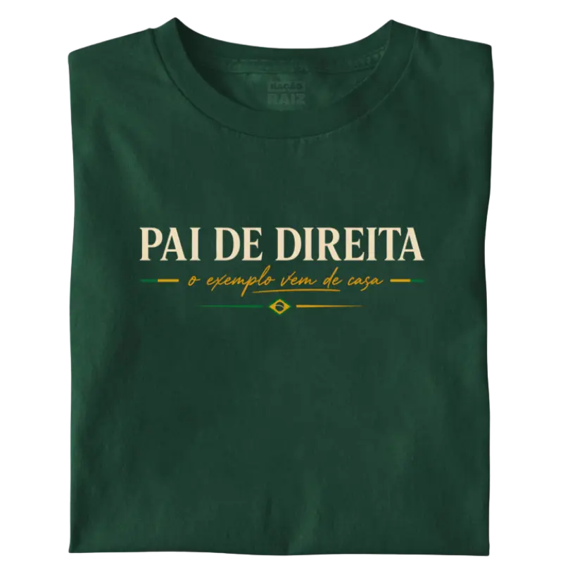 Pai de direita o exemplo vem de casa