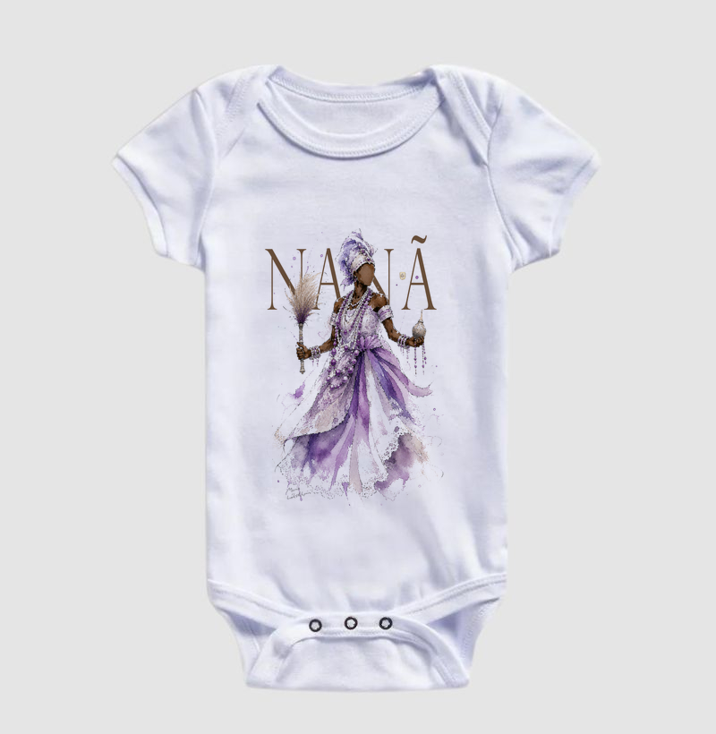 Body Bebê Nanã I Orixás Maria Patuá - Body Infantil