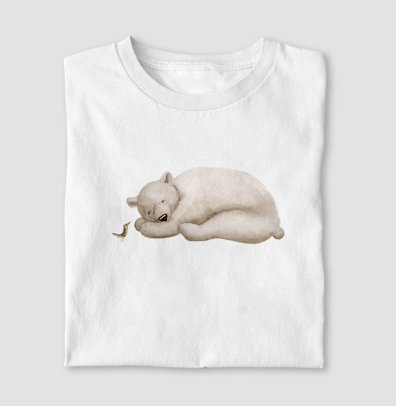 Camiseta O Urso e o Pássaro