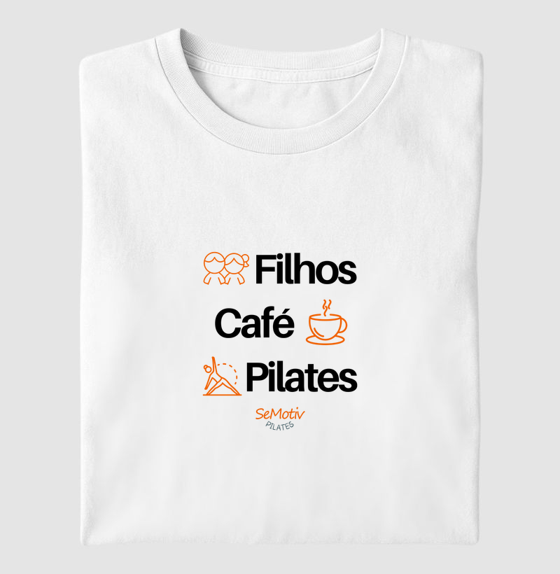 Filhos, café e pilates