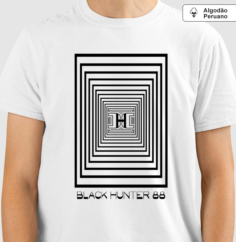 camiseta algodão peruano optical infinity