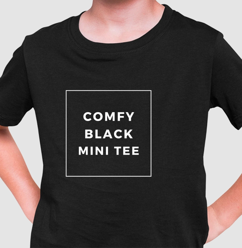 Comfy Black Tee Mini